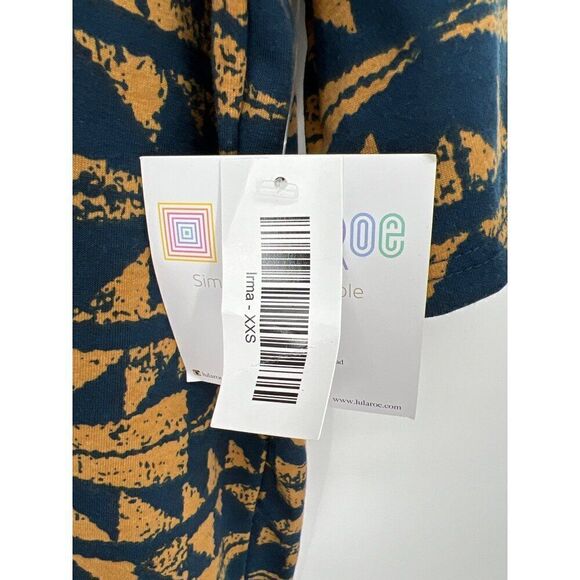 LuLaRoe Irma Tunic Top Womens Size XXS Colorblock Abstract Lot of 2 New - Picture 2 of 9
